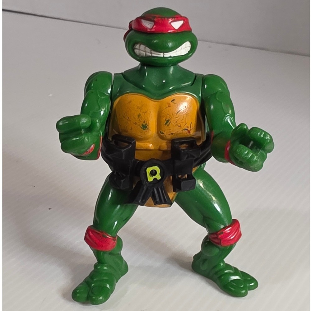 Playmates TMNT Raphael Action Figure 5in Green Fair‎ 1991 Mirage Studios